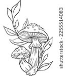 Get lost in a world of enchantment and wonder with Magical Mushrooms, a whimsical coloring page featuring an intricate illustration of an enchanted mushroom grove. Let your imagination run wild.