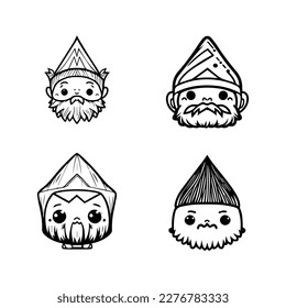 Get lucky with our adorable kawaii leprechaun head collection! This hand-drawn set features charming illustrations that are sure to delight