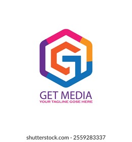 Get Media Logo Design Template