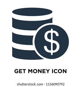 Get Money Icon Vector Isolated On White Background, Get Money Transparent Sign