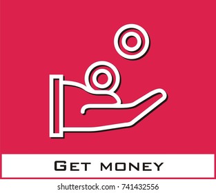 Get Money vector icon