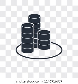 Get money vector icon isolated on transparent background, Get money logo concept