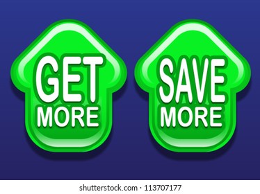 Get More / Save More Arrows Up