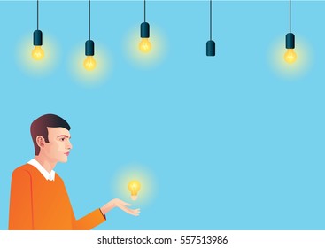 Get new idea for business ,vector illustration