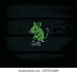 Get noticed with our sleek green mouse logo – the perfect choice for your company's brand identity.