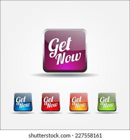 Get Now Colorful Vector Icon Design