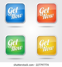 Get Now Colorful Vector Icon Design