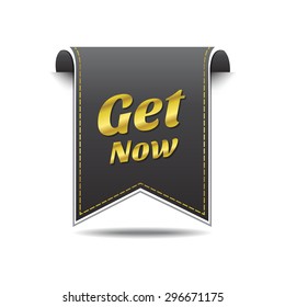 Get Now golden Vector Icon Design
