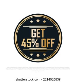 Get off Discount and event offers badges and labels 