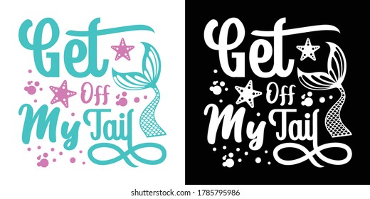 Get Off My Tail Printable Vector Illustration