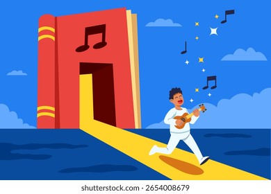 Get out from book and playing music instrument.