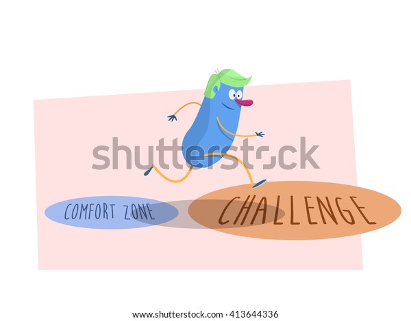 Get Out Your Comfort Zone Business Finance Stock Image