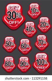 Get Percent Off Arrow / Icon