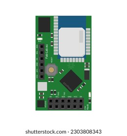 Get the power of this board in your electronics projects with this vector illustration - Now available in vector EPS format