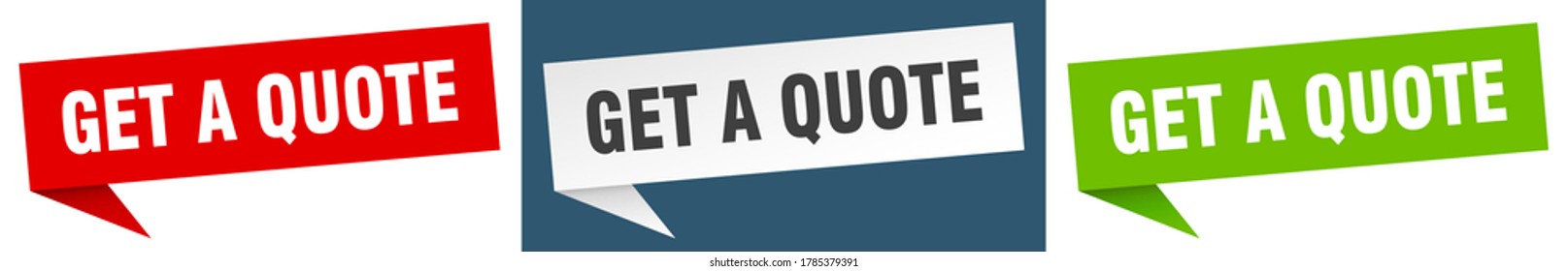 Get A Quote Banner. Get A Quote Sign