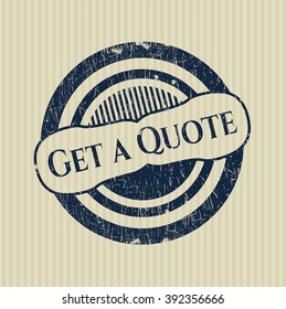 Get a Quote grunge stamp