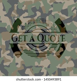 Get a Quote on camo texture. Vector Illustration. Detailed.