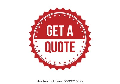 Get a quote red ribbon label banner.
