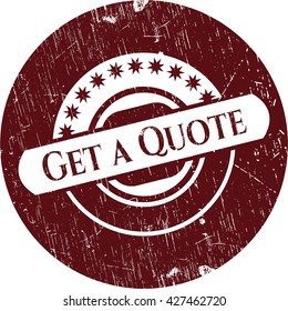 Get a Quote rubber grunge texture seal