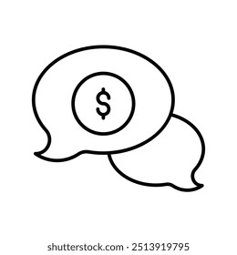 Icono de obtener cotizaciones con Vector de fondo blanco Ilustración de stock