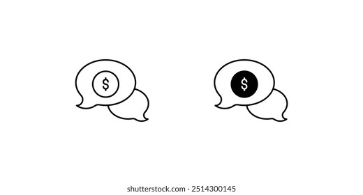 Icono de obtener cotizaciones con Vector de fondo blanco Ilustración de stock