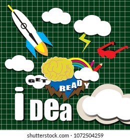 Get Ready for Brainstorm idea on the blackboard.