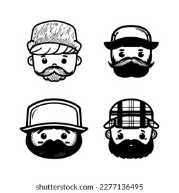 Get ready to chop down some cuteness with our kawaii lumberjack head collection. Each one Hand drawn with love, these illustrations are sure to add some woodsy charm to your project