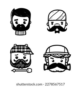 Get ready to chop down some cuteness with our kawaii lumberjack head collection. Each one Hand drawn with love, these illustrations are sure to add some woodsy charm to your project