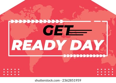 Get Ready Day – September 21, 2023, Color can be changed, Illustrator Eps File, Suitable for use in print media or social media. Get it now at shutterstock.