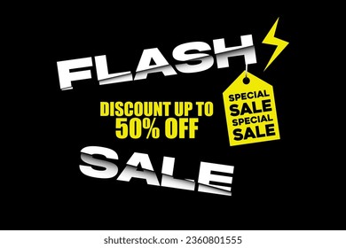 Get ready for an electrifying shopping experience with our Flash Sale Price Cut Banner Vector. Unbelievable deals await. Shop now and save!