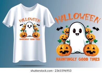 ¡Prepárate para abrazar el espeluznante espíritu con nuestra camiseta "Halloween Haunting Good Times"! Tanto si eres fanático de los fantasmas, como si eres un buen miedo anticuado, esta camisa es perfecta para celebrar