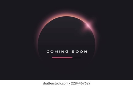 Get ready for the future with our sleek and modern Coming Soon design. With futuristic elements and bold typography, this banner is the perfect way to build anticipation for your next big announcement svg