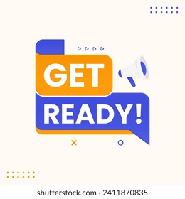 get ready special offer banner vector