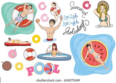 Get ready for the summer with this pack full of hand drawn vector images to personalise your invitations, scapbooks, or anything you want.