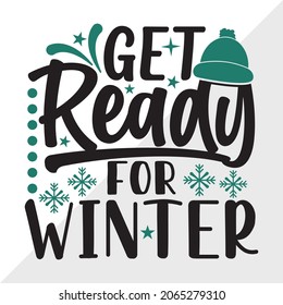 Get Ready For Winter Printable Vector Illustration