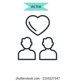 get rid of toxic people icons  symbol vector elements for infographic web