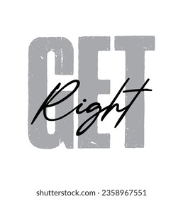 get right text on white background.