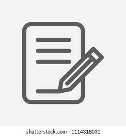 Get in routine icon line symbol. Isolated vector illustration of  icon sign concept for your web site mobile app logo UI design.