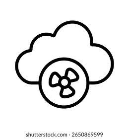 Get a sight of this amazing line icon of acid cloud