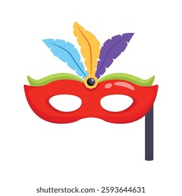 Get a sight of this feathered masquerade 3d icon