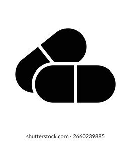 Get a sight of this glyph style icon showing drugs