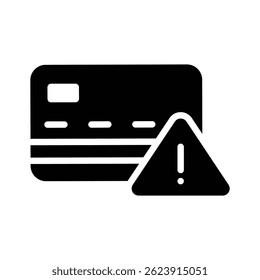 Get a sight of this latest glyph icon depicting card error