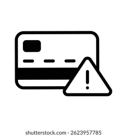 Get a sight of this latest glyph icon depicting card error