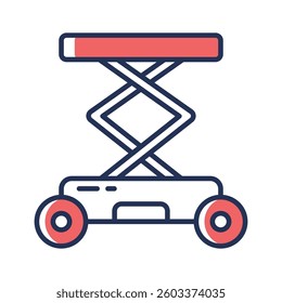 Get a sight of this latest line icon depicting scissors lift
