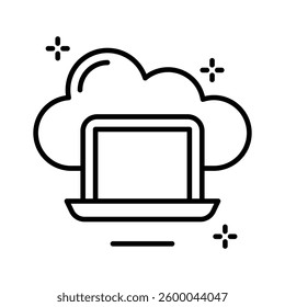 Get a sight of this latest outline icon of digital storage