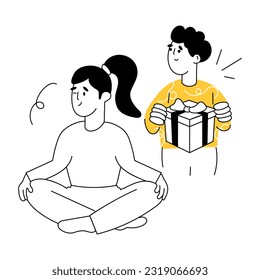 Get a sketchy illustration of mom gift  