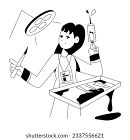 Get a sketchy illustration of surgeon doctor