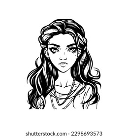 Get spellbound by our beautiful witcher girl illustration. This captivating artwork is sure to enchant fans of fantasy and magic