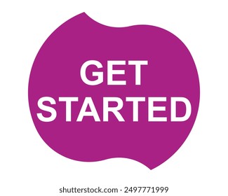 get started button. get started purple sign. key. push button web button offer social media 