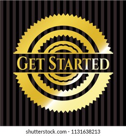Get Started shiny badge